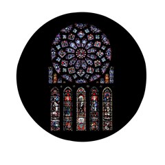 Rosette Cathedral Mini Round Pill Box