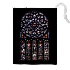 Rosette Cathedral Drawstring Pouch (4xl) by Hannah976