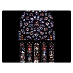 Rosette Cathedral Two Sides Premium Plush Fleece Blanket (Extra Small)