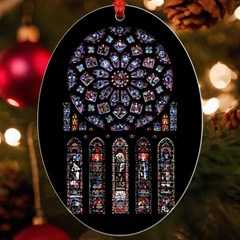 Rosette Cathedral UV Print Acrylic Ornament Oval