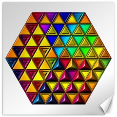 Cube Diced Tile Background Image Canvas 20  X 20  by Hannah976