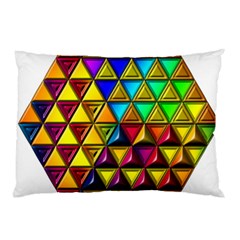 Cube Diced Tile Background Image Pillow Case (two Sides) by Hannah976