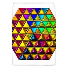 Cube Diced Tile Background Image Removable Flap Cover (l) by Hannah976