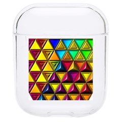 Cube Diced Tile Background Image Hard Pc Airpods 1/2 Case by Hannah976