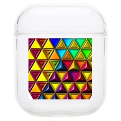 Cube Diced Tile Background Image Soft Tpu Airpods 1/2 Case by Hannah976