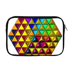 Cube Diced Tile Background Image Apple Macbook Pro 17  Zipper Case by Hannah976