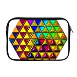 Cube Diced Tile Background Image Apple MacBook Pro 17  Zipper Case Front