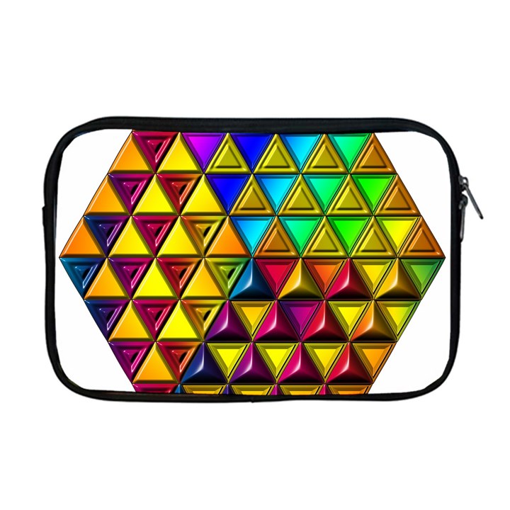 Cube Diced Tile Background Image Apple MacBook Pro 17  Zipper Case