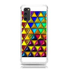 Cube Diced Tile Background Image Samsung Galaxy S20 6 2 Inch Tpu Uv Case by Hannah976