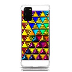 Cube Diced Tile Background Image Samsung Galaxy S20plus 6 7 Inch Tpu Uv Case by Hannah976