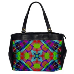 Farbenpracht Kaleidoscope Pattern Oversize Office Handbag by Hannah976