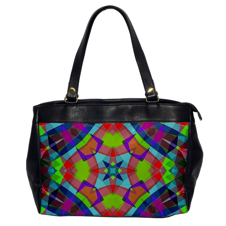 Farbenpracht Kaleidoscope Pattern Oversize Office Handbag