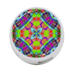 Farbenpracht Kaleidoscope Pattern 4-port Usb Hub (one Side) by Hannah976