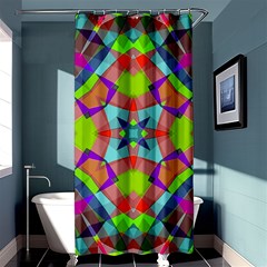 Farbenpracht Kaleidoscope Pattern Shower Curtain 36  X 72  (stall)  by Hannah976