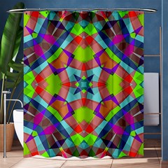 Farbenpracht Kaleidoscope Pattern Shower Curtain 60  X 72  (medium)  by Hannah976