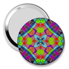 Farbenpracht Kaleidoscope Pattern 3  Handbag Mirrors by Hannah976