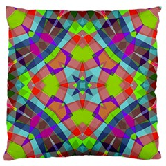 Farbenpracht Kaleidoscope Pattern Standard Premium Plush Fleece Cushion Case (one Side) by Hannah976