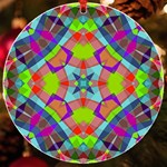 Farbenpracht Kaleidoscope Pattern UV Print Acrylic Ornament Round Front