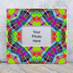 Farbenpracht Kaleidoscope Pattern White Wall Photo Frame 5  X 7  by Hannah976