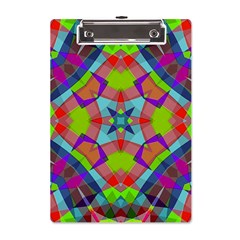 Farbenpracht Kaleidoscope Pattern A5 Acrylic Clipboard by Hannah976