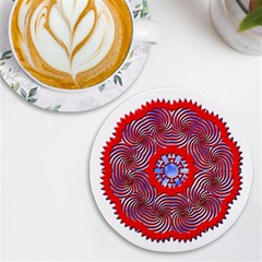 Tile Pattern Background Image Uv Print Round Tile Coaster by Hannah976