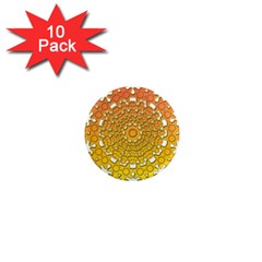 Mandala Background Image Ornament 1  Mini Magnet (10 Pack) 