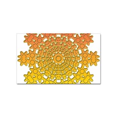 Mandala Background Image Ornament Sticker (rectangular)