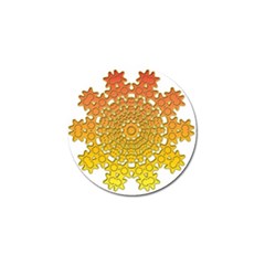 Mandala Background Image Ornament Golf Ball Marker (10 Pack)