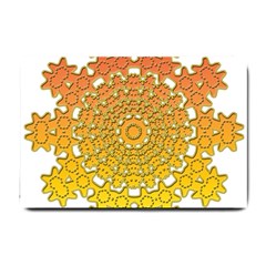 Mandala Background Image Ornament Small Doormat