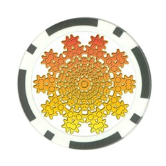 Mandala Background Image Ornament Poker Chip Card Guard