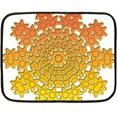 Mandala Background Image Ornament Fleece Blanket (mini) by Hannah976