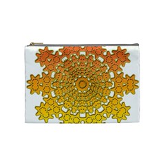 Mandala Background Image Ornament Cosmetic Bag (Medium)