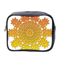 Mandala Background Image Ornament Mini Toiletries Bag (Two Sides)