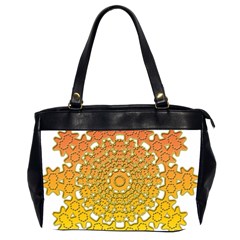 Mandala Background Image Ornament Oversize Office Handbag (2 Sides)