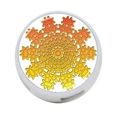 Mandala Background Image Ornament 4-Port USB Hub (Two Sides)