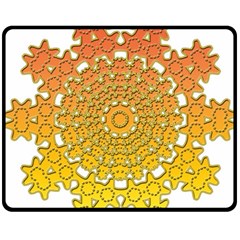 Mandala Background Image Ornament Fleece Blanket (Medium)