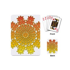 Mandala Background Image Ornament Playing Cards Single Design (Mini)