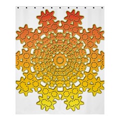 Mandala Background Image Ornament Shower Curtain 60  x 72  (Medium) 