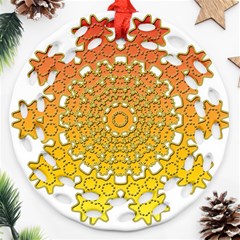 Mandala Background Image Ornament Ornament (Round Filigree)