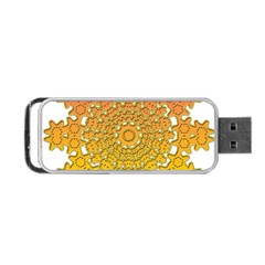 Mandala Background Image Ornament Portable USB Flash (One Side)