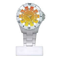 Mandala Background Image Ornament Plastic Nurses Watch