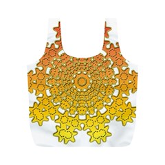 Mandala Background Image Ornament Full Print Recycle Bag (M)