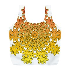 Mandala Background Image Ornament Full Print Recycle Bag (L)