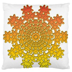 Mandala Background Image Ornament Standard Premium Plush Fleece Cushion Case (Two Sides)