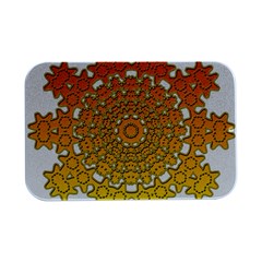 Mandala Background Image Ornament Open Lid Metal Box (Silver)  