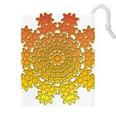 Mandala Background Image Ornament Drawstring Pouch (5XL)