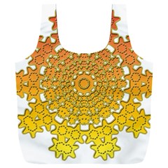 Mandala Background Image Ornament Full Print Recycle Bag (XXL)