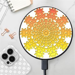 Mandala Background Image Ornament Wireless Fast Charger(Black)