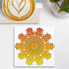 Mandala Background Image Ornament UV Print Square Tile Coaster 