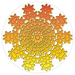 Mandala Background Image Ornament Round Trivet